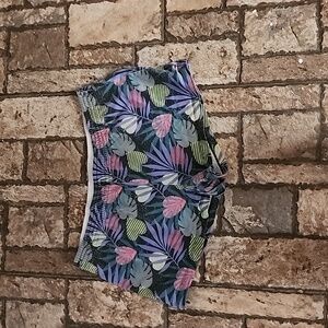 OP Floral Motif Hearts Tropical Purple Shorts